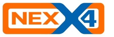 Logo podeszwy NexX4 – technologia taktyczna dostępna w butach Prabos